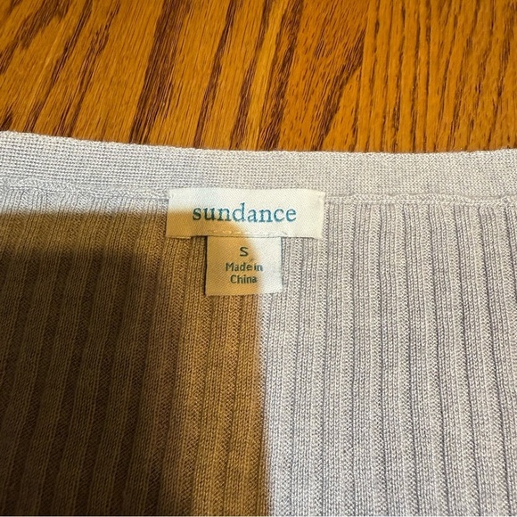 Sundance Size XS Light Gray Silk Wool Cashmere Sweater - Picture 3 of 5